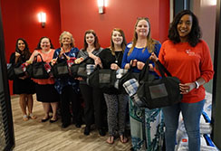 Call Center staff with CASA donations